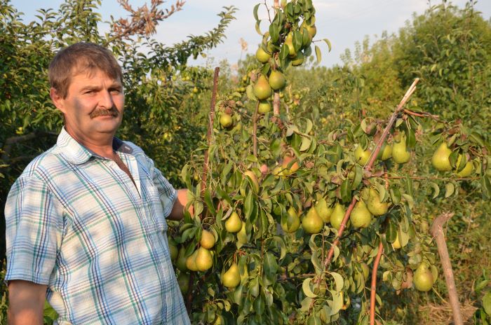 Олександр Шитєв у своєму саду